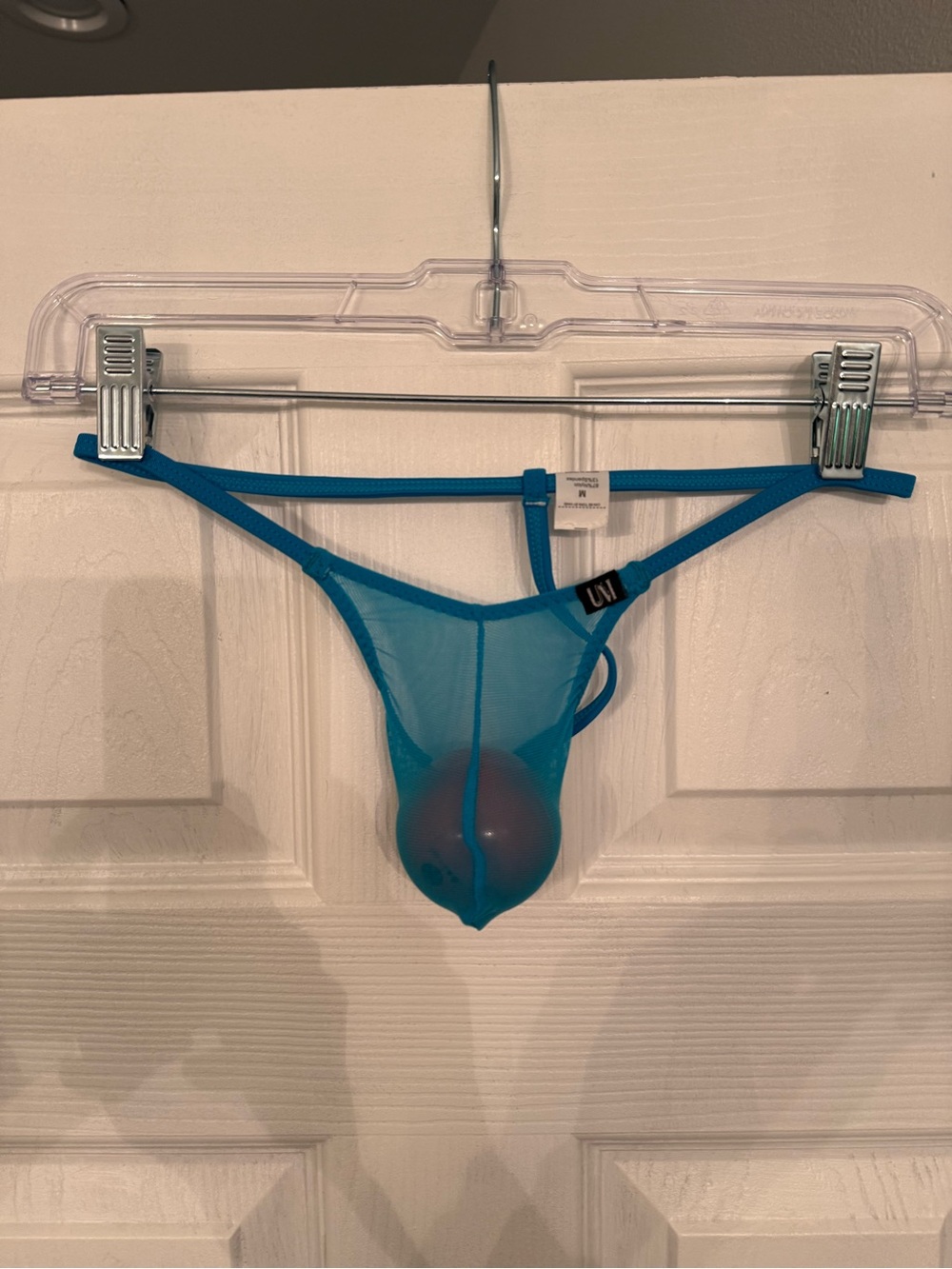 Sheer Teal Micro G String Thong